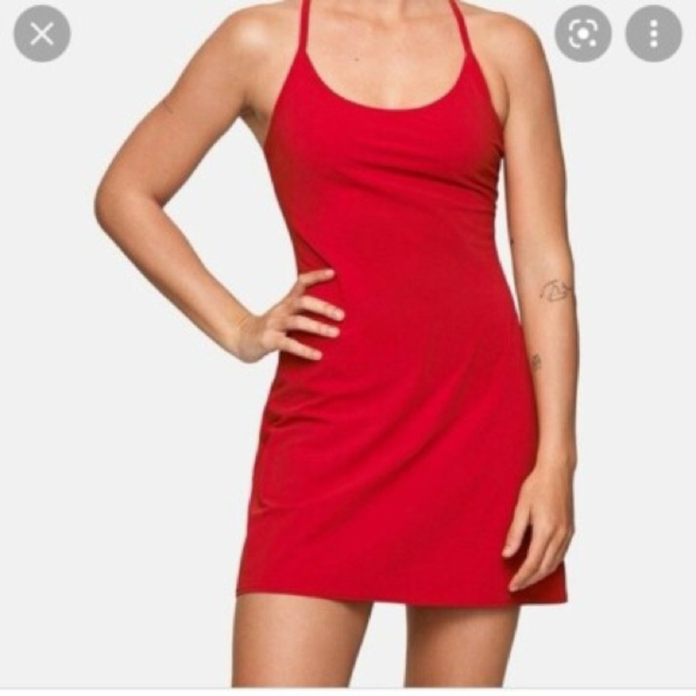 Outdoor Voices Red Exercise Dress
